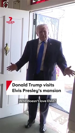 Trump Visits Graceland Mansion in Memphis
