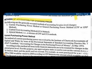 Methods of Inflation Accounting