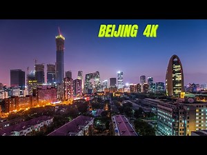 Beijing City China By Drone Night 4k - Beijing China City Drone Shots