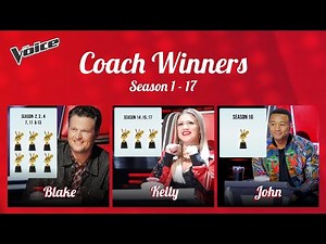 All The Voice Winners Season 1 to 17 with Coaches