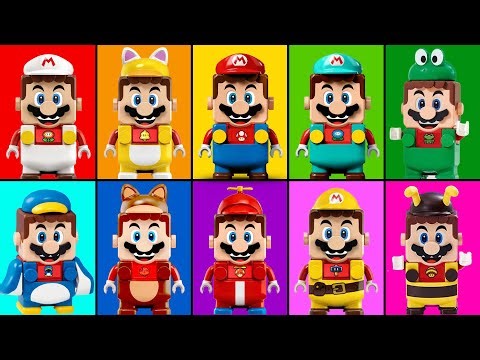 LEGO vs Super Mario Bros Game Series Ten(10) Characters Comparison Play