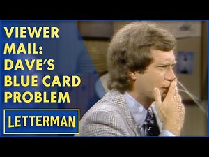 Viewer Mail: Dave's Embarrassing Blue Card Moment | Letterman