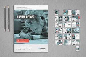 Annual Report, a Brochure Template by TypoEdition