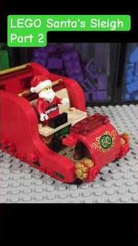 Santa's Sleigh Part 2 of 2. #lego #fypシ #christmas