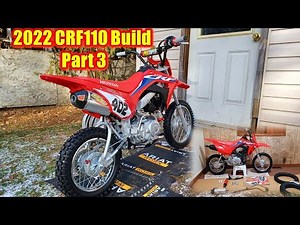 2022 Honda CRF110 Build Part 3 (Pro Circuit T-6, CJR Tuned ECU, DNM Rear shock, etc...)