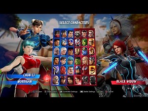 Marvel vs. Capcom: Infinite PC - All Characters Select Screen - Gameplay