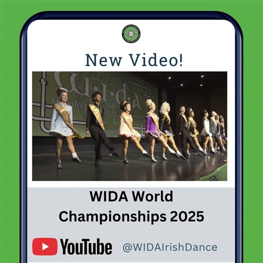 World Championships 2025 - senior parade of champions. Check out our YouTube channel for the senior (o15 ages) parade of champions! #wearewida #widafamily | World Irish Dance Association (WIDA)