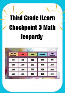 3rd Grade Math ILearn Checkpoint 3 Jeopardy Game