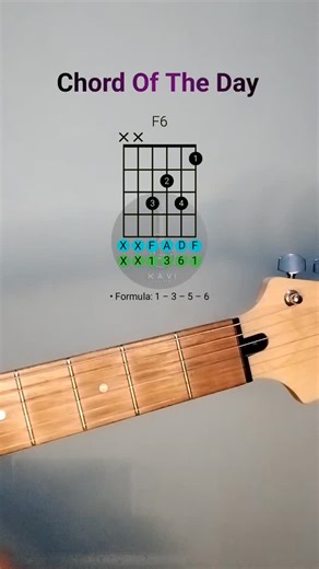 Xavi Guitar | F6 – Chord of the Day 🎸 | Instagram