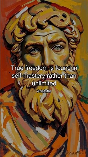 True freedom is found in self mastery rather than unlimited choice