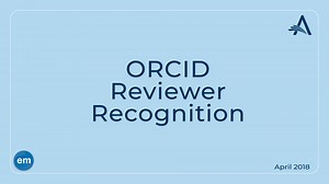 ORCID Reviewer Recognition - Aries Systems Corporation