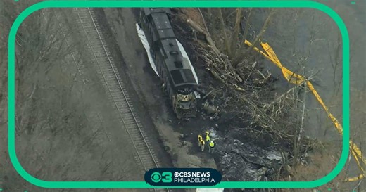 Norfolk Southern train derailment cleanup along Lehigh River: aerial video