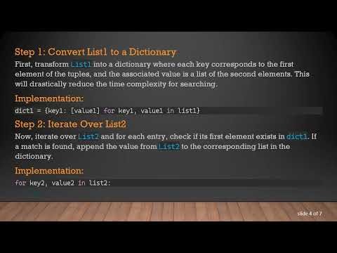 Fastest Way to Match Two List Fields in Python