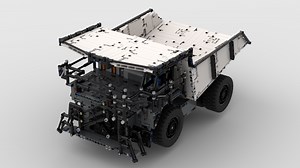 LEGO MOC-79017 RC Mining Dump Truck white, Muldenkipper (Technic 2021)