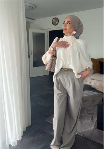 In love with beige outfits 🤍 . . . #fyyy #fypppp #viral #ootddaily #hijabfashion