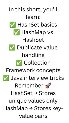 Day 13 🔥 HashSet vs HashMap Java Trick 😱 #day13 #java