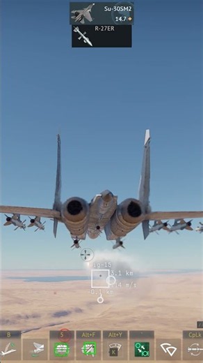Day 557. Su-30SM2 | R-27ER missile launch #warthunder #usa #america
