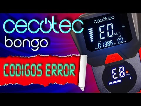 🚫 CODIGOS de ERROR o fallos de PATINETES ELECTRICOS Cecotec, SOLUCION