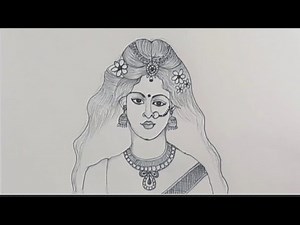 How To Drawing Lakshmi Devi || Easy Drawing Video With Pencil
