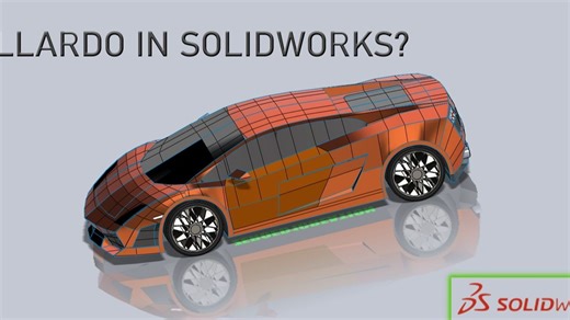 在 SolidWorks 中一步步构建兰博基尼 Gallardo