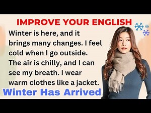 Winter Season 🥶 | Improve your English | Everyday Speaking Skills | Level 1 | Shadowing Method