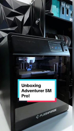 My unboxing and set up experience with the Adventurer 5M Pro by @Flashforge Packaging: 8.5/10 -wish there were more labels on the printer to highlight key features and steps. I almost damaged the printer becuase of not removing the shipping bolts Setup: 7/10 -Although the quick start guide covered quite a bit, I did not see where the shipping bolts were mentioned -setting up the software was a bit confusing as certain compatible softwares needed a special version, or were not connecting with the