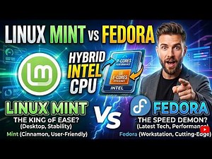 Linux Mint vs Fedora — Hybrid Intel CPU Showdown (2026)