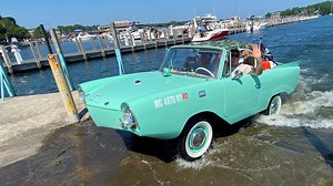 Amphicars make a pit stop at Put-in-Bay