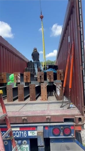 40 OT container steel loading