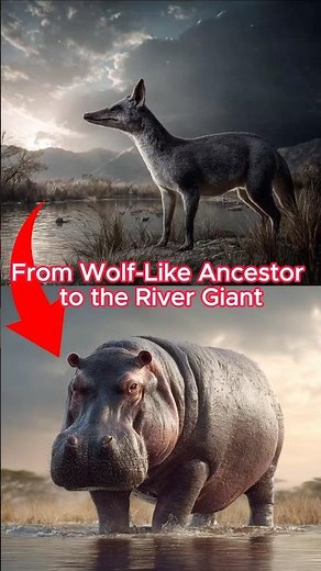The Evolution of the Hippo 🦛 | #AI #Evolution #Prehistoric