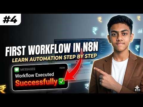 How I Built My First Workflow in n8n 🚀 | Step-by-Step Beginner Guide