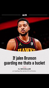 #nbaplayoffs #cjmccollum #newyorkknicks #atlantahawks #viralvideo @Kalshi