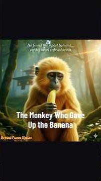The Monkey Who Gave Up the Banana — A Story of Hunger, Compassion, and Quiet Strength