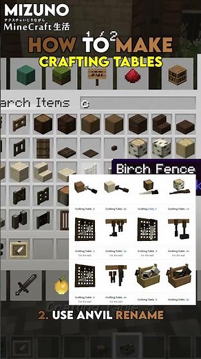 How to Make Custom Crafting Tables in Minecraft with Mizuno CIT Pack