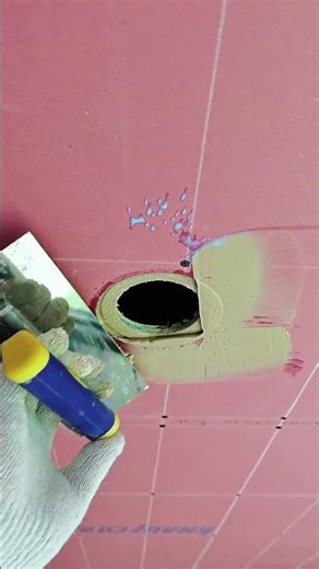 Add putty in the hole where the lamp frame will be installed #shorts