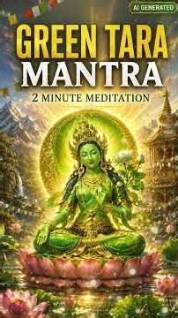 GREEN TARA MANTRA | 2 Minute Meditation for Peace & Protection