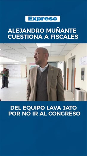 📌 Alejandro Muñante cuestiona a fiscales del equipo Lava Jato por no ir al Congreso. 🔴 Mira la entrevista completa en nuestro canal de YouTube 📹: https://tinyurl.com/dsk93x7p 📲 Si quieres estar más informado, visita nuestra web: https://www.expreso.com.pe | Diario Expreso