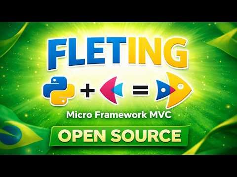 Fleting Framework opensource | 🇧🇷 Criei um App Profissional em Python sem tocar no HTML/CSS Flet MVC