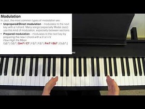 Jazz Piano Tutorial - Modulation