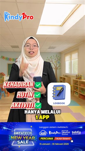 Tahun baru dah nak mula. Senang kalau tinggal klik klik siap laporan untuk logbook dan update kepada parent. . Tak perlu ulang satu-satu untuk setiap murid, nak hantar ke setiap parents lagi, rumit betul tak. . KindyPro bukan sekadar logbook, ada juga: ✨ Yuran ✨ Kehadiran Murid & Guru ✨ Kewangan ✨ Sumber Manusia ✨ & Banyak Lagi . Lekas dapat kan sekarang. Hubungi sales:- 📲 http://www.wasap.my/60193832823/KINDYNYS02 📲 http://www.wasap.my/60193832823/KINDYNYS02 📲 http://www.wasap.my/60193832823