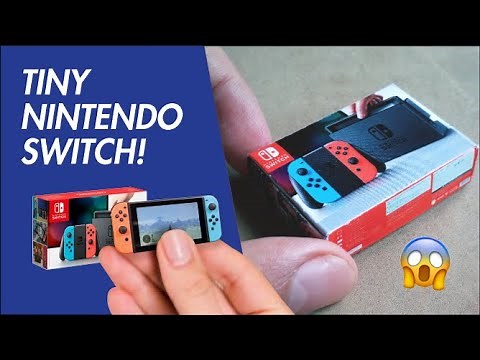 MINI NINTENDO SWITCH SUPER REALISTIC!! - THE DIY SHOW