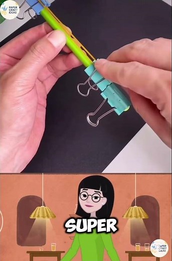 This Semi Automatic Pencil Launcher Fires Again & Again! ✏️🚀 Easy DIY Desk Trick! #artsupplies