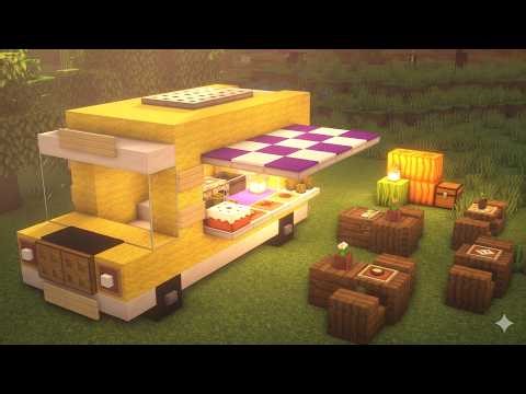 Minecraft: How to Build a Yellow Food Truck !