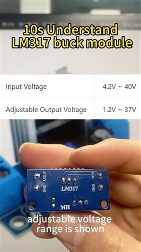 Understand the LM317 step-down module in 10s#lm317#module