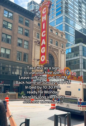 In 2026 let’s normalize taking short trips!! Weekend trips allow you so much more travel with NO PTO #weekendtrip #traveltok #traveltiktok #travelmore #chicago