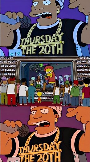 Happy Thursday the 20th from The Simpsons!
