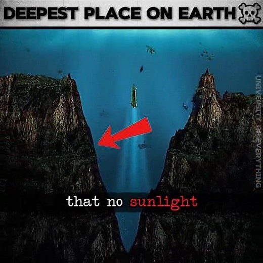 THE DEEPEST PLACE ON EARTH 😨