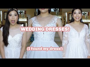 MY LAST WEDDING DRESS TRY ON | Affordable JJsHouse Dresses