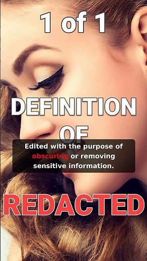 How to define "Redacted" after dark
