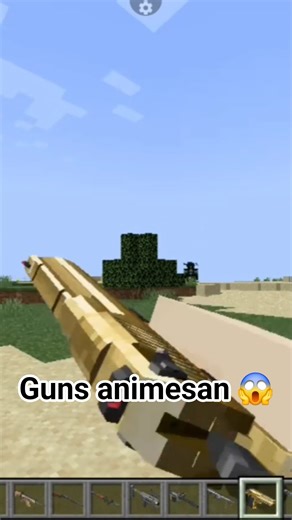 "Minecraft Guns Mod 😱 Ultra Realistic Gun Animation!"